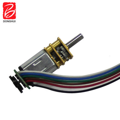 Mikro fırça DC dişli motoru 12 mm çapı GM12 - N20 kodlayıcı ile 12 Rpm dişli motoru