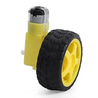 Akıllı TT Plastik Delek Motor 5V 20mm Diametre DIY Robot Araba Tekerlekleri için