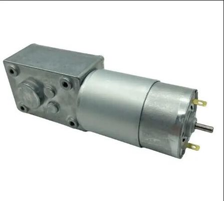 Yüksek torklu mikro DC solucan dişli motoru boş şaft fırça 12V DC elektrik dişli motoru