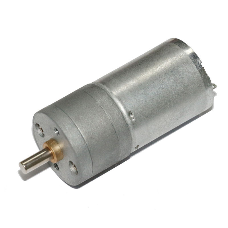 25mm 20 Rpm fırça Dc Gear Motor 6V 12V Düşük Hızlı Mikro Geared DC Motor