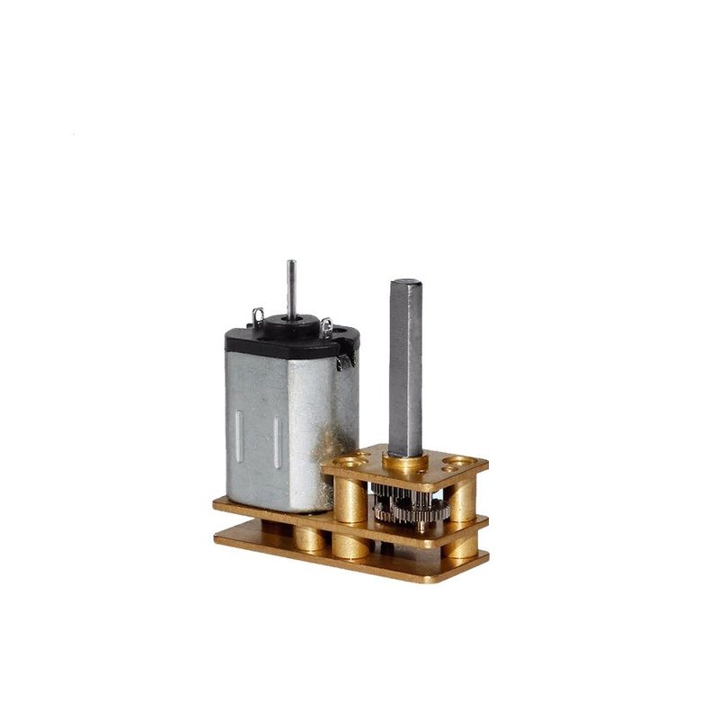 24 mm fırça DC dişli motor kule tekerleği ters eksantrik çıkış şaftı dişli kutusu motor N20